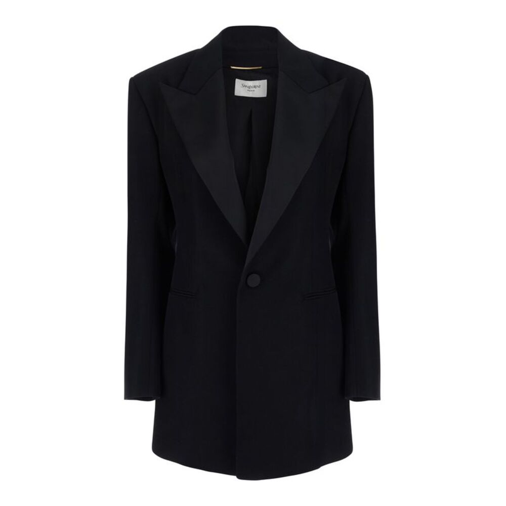 Saint Laurent Women Tuxedo Jacket Look 49